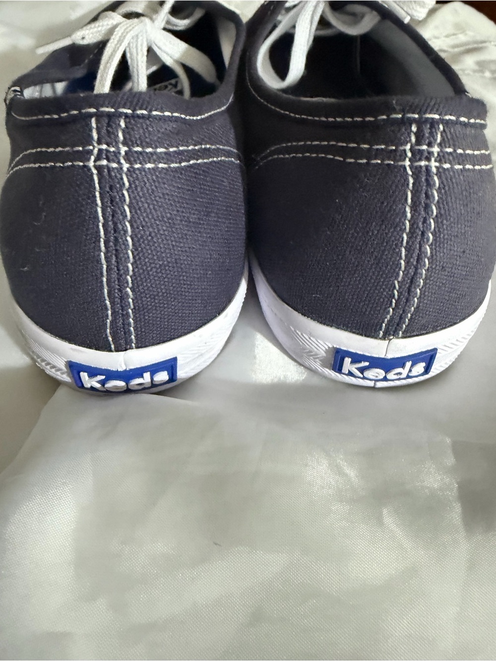 NEW Keds Navy Canvas Sneakers Women’s Size 11 | Classic Lace-Up | Never Worn - Picture 2 of 5